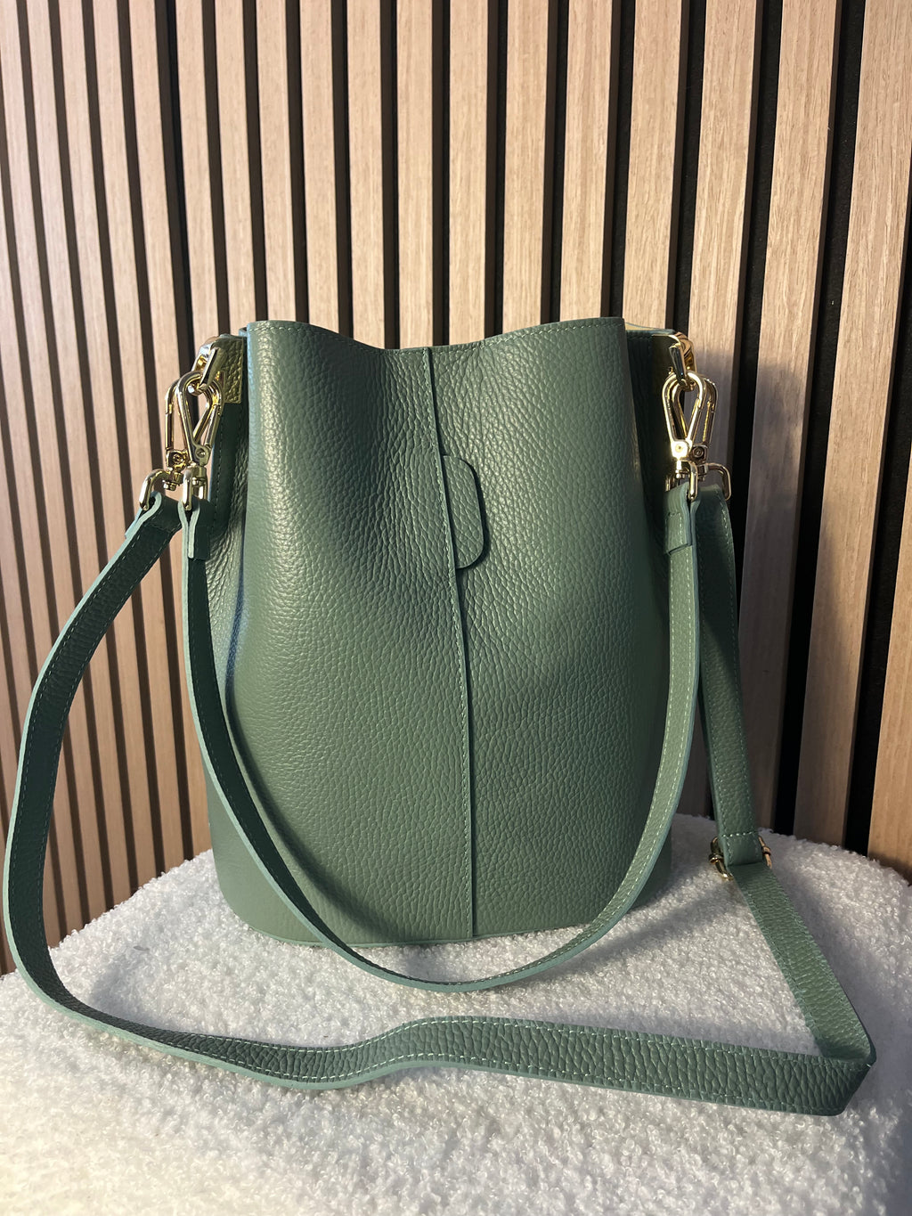 Tasche Leder Beutelform 