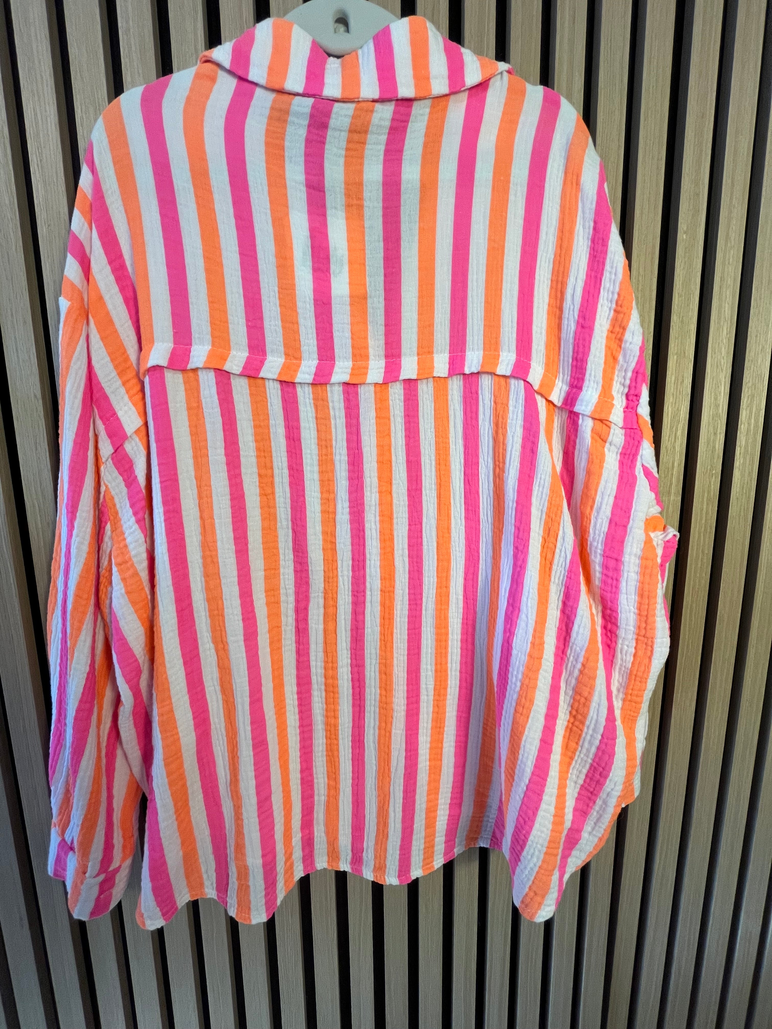 Musselin Bluse Streifen