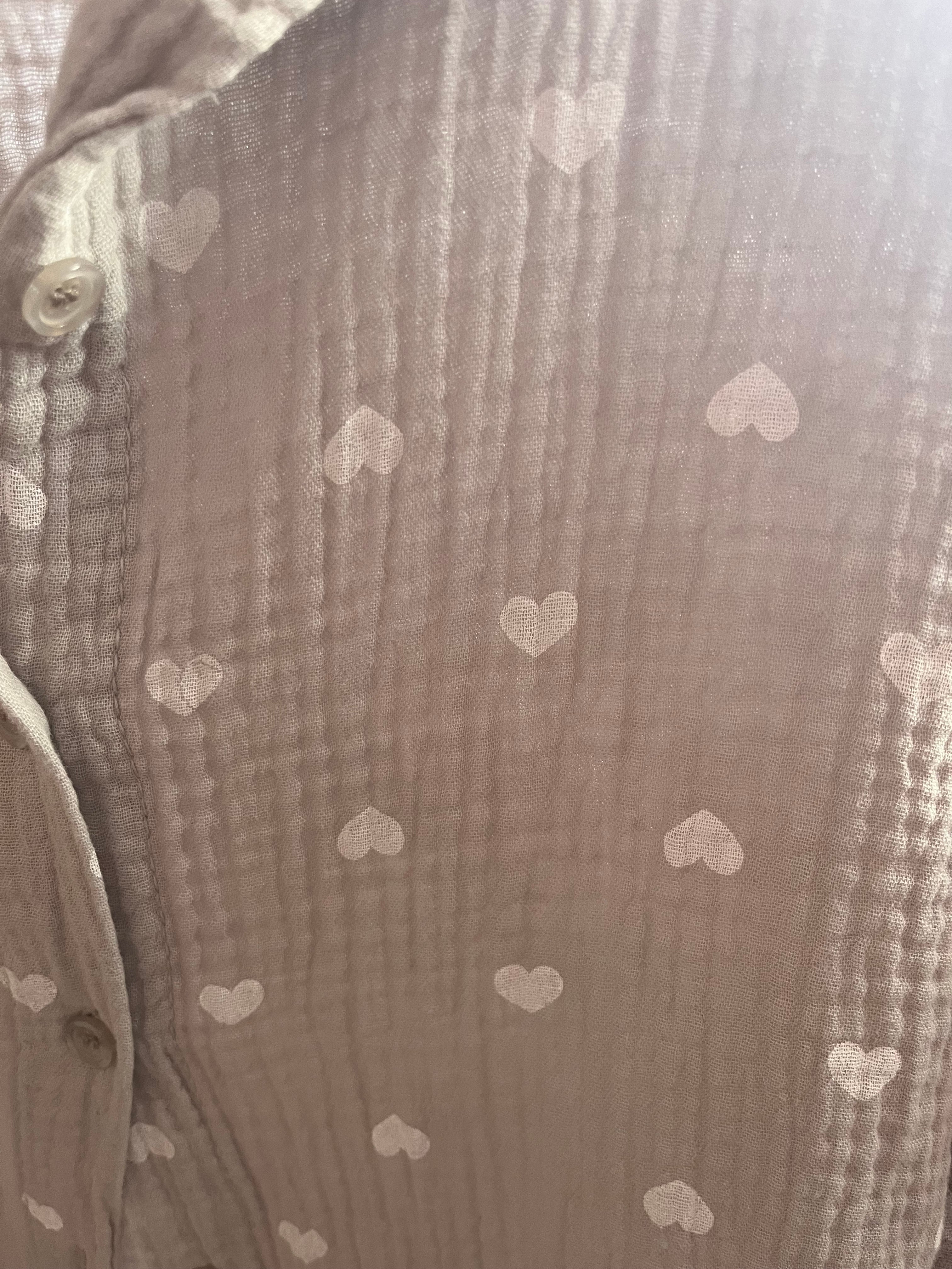 Musselin-Bluse „Julia“ mit Herzen