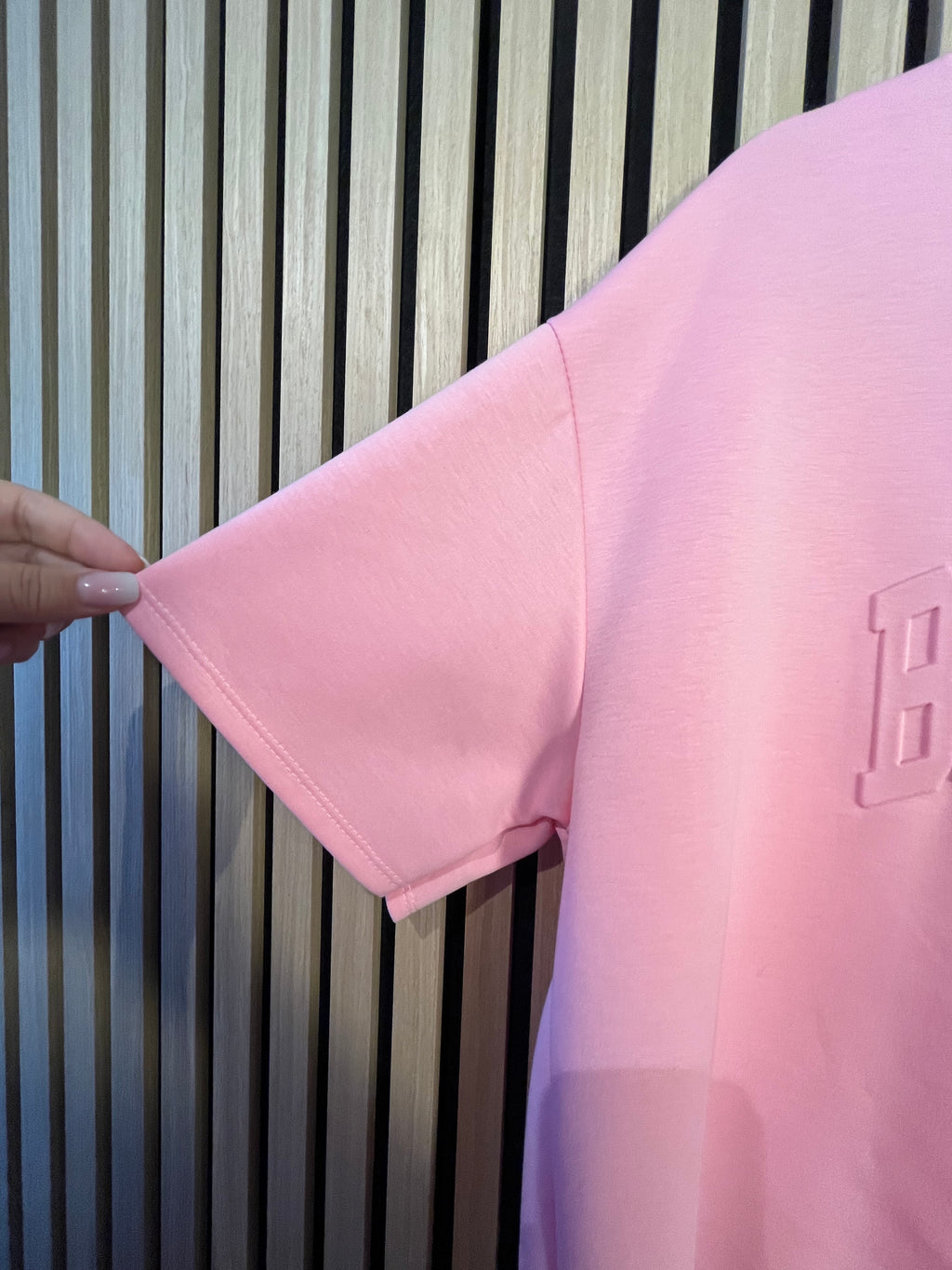 Butterstoff Shirt mit Brooklyn Schriftzug