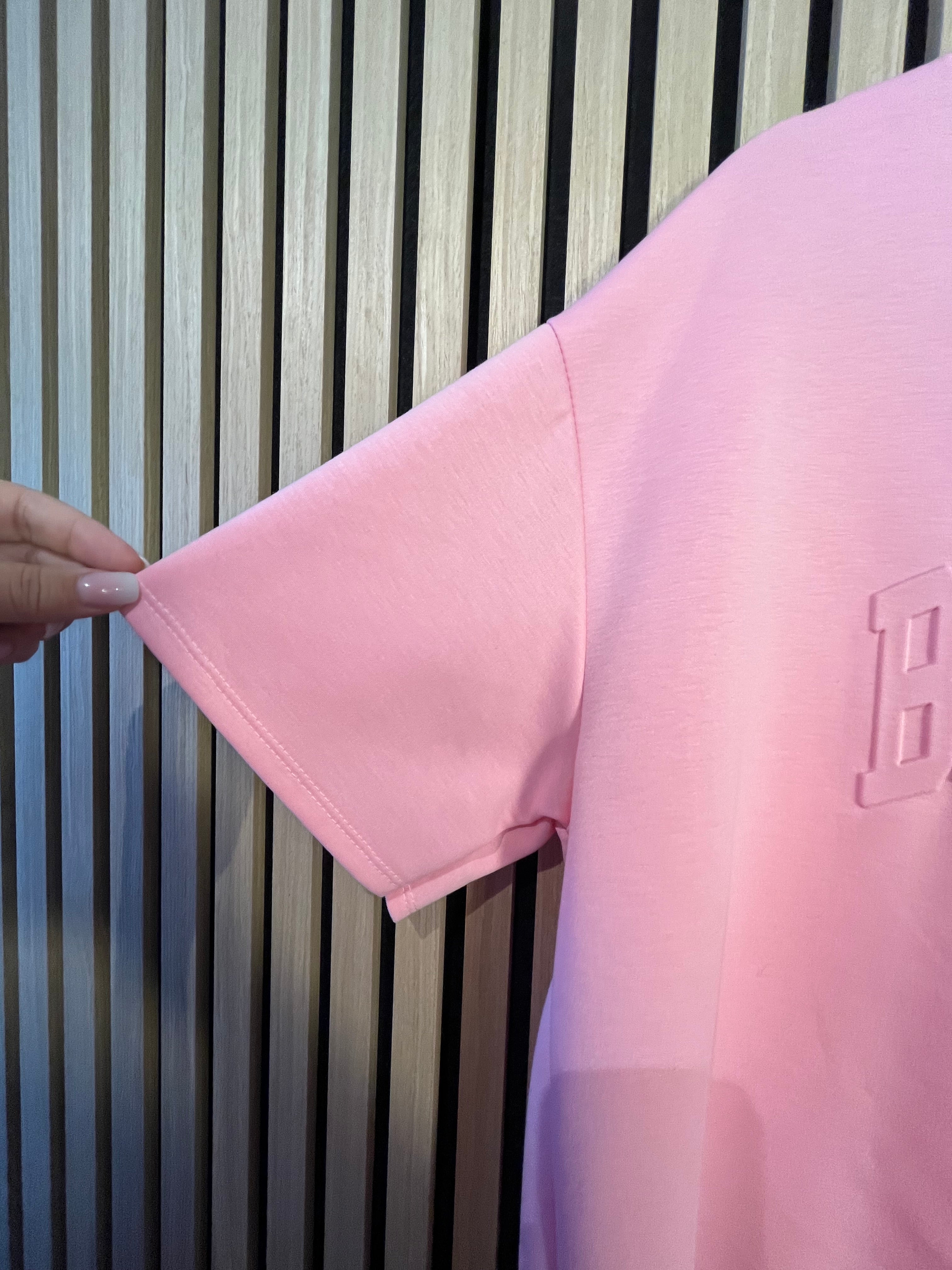 Butterstoff Shirt mit Brooklyn Schriftzug