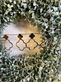 Kleeblatt Ohrringe Ohrstecker Edelstahl silber gold