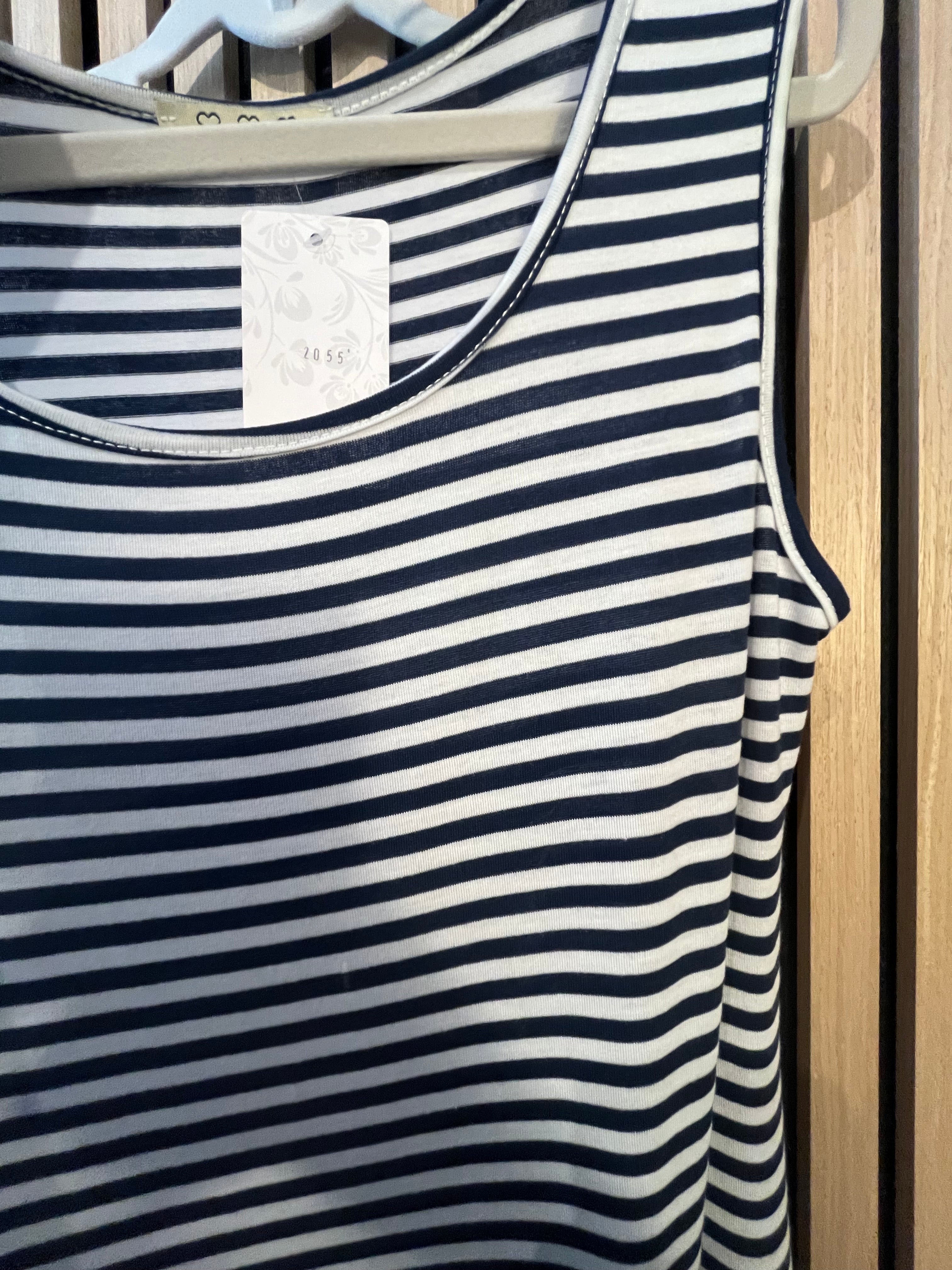 Kleid lang mit Streifen