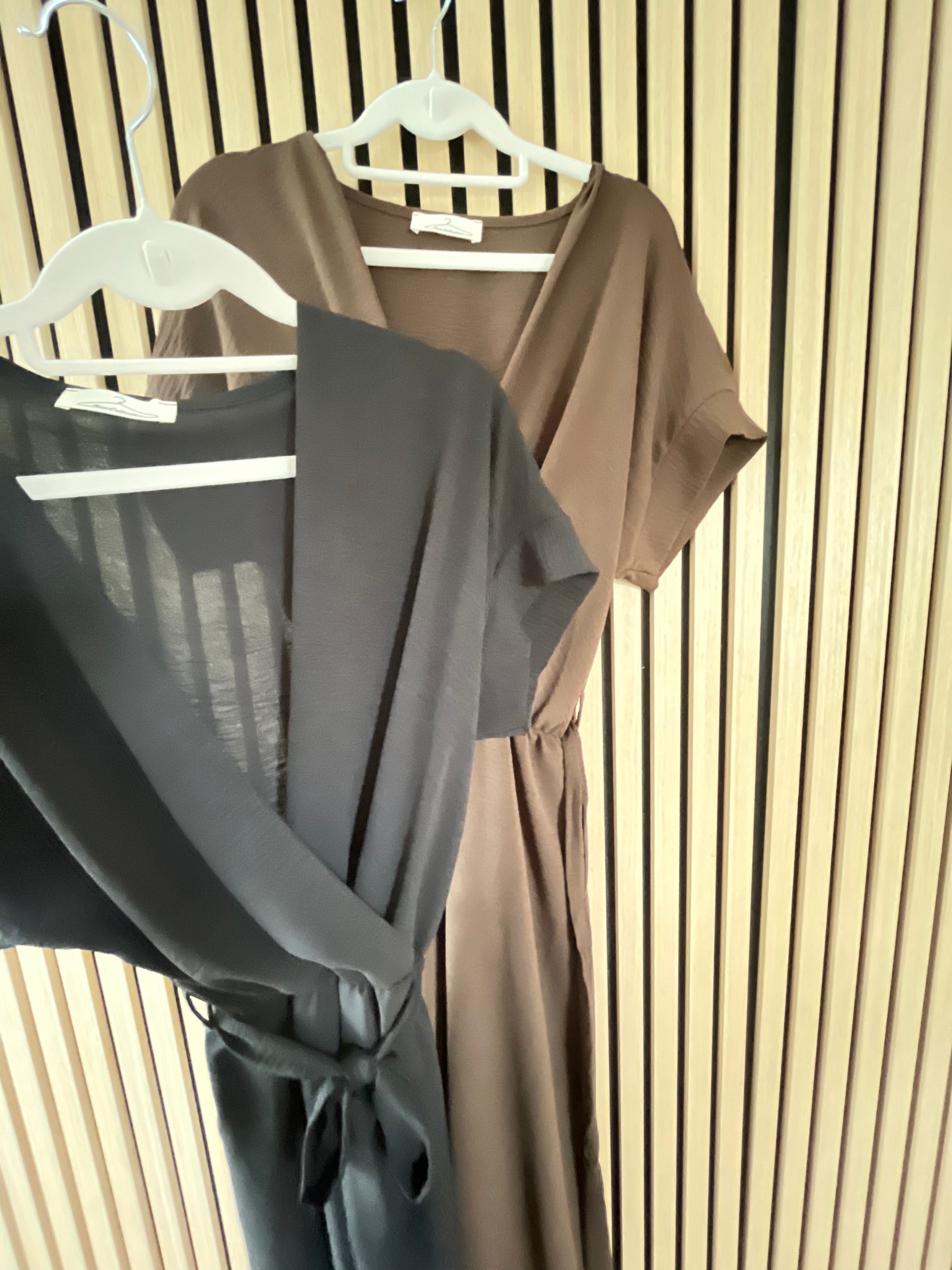Jumpsuit schwarz braun