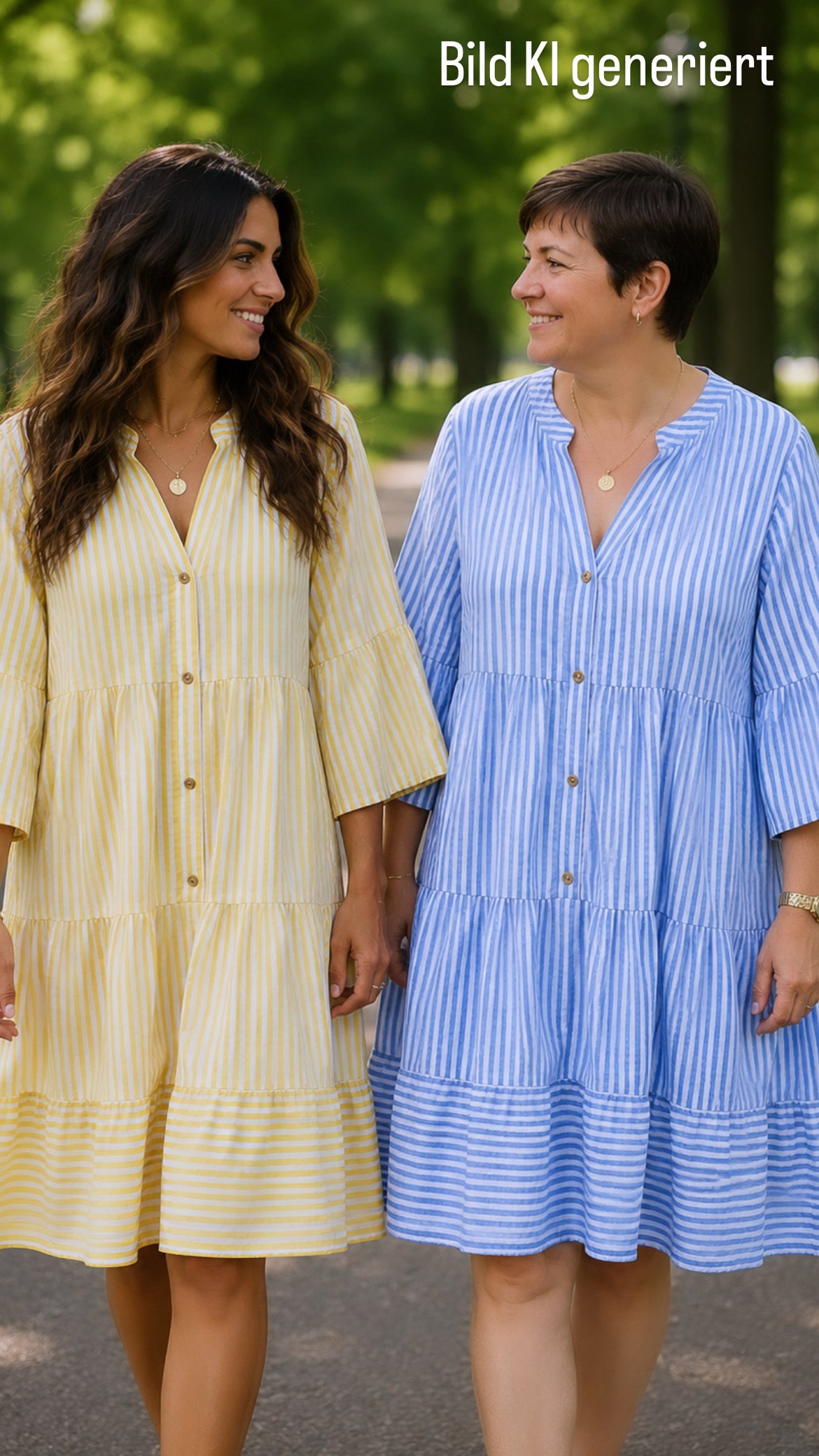 Kleid kurz Streifen
