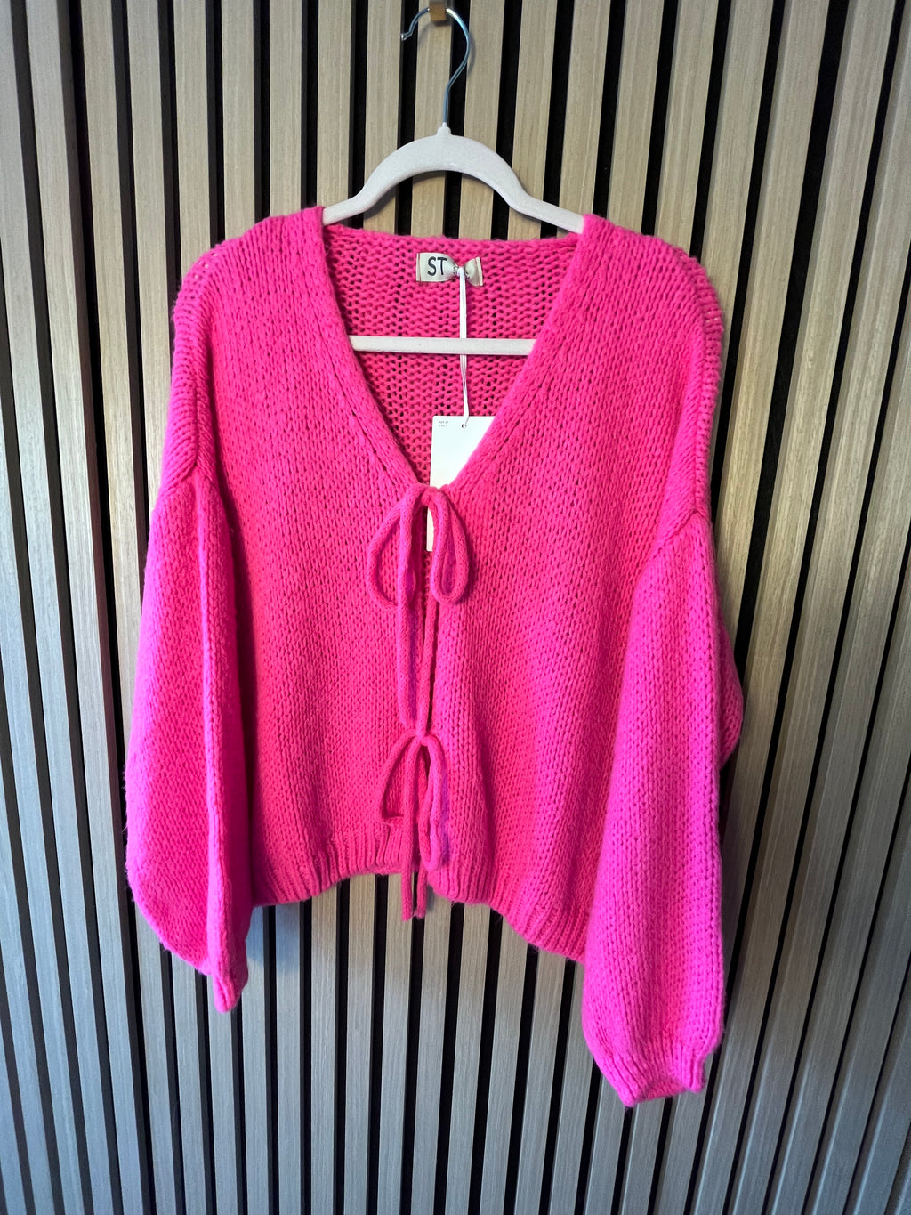 Schleifen-Cardigan „Fee“ Strickjacke weich