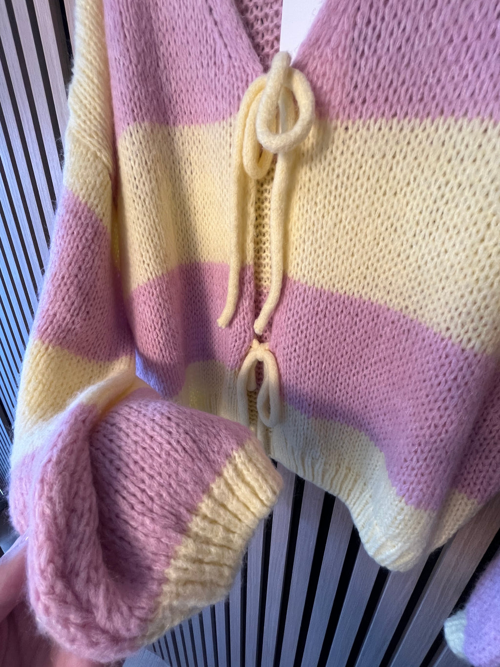 Schleifen-Cardigan „Fee“ Strickjacke weich