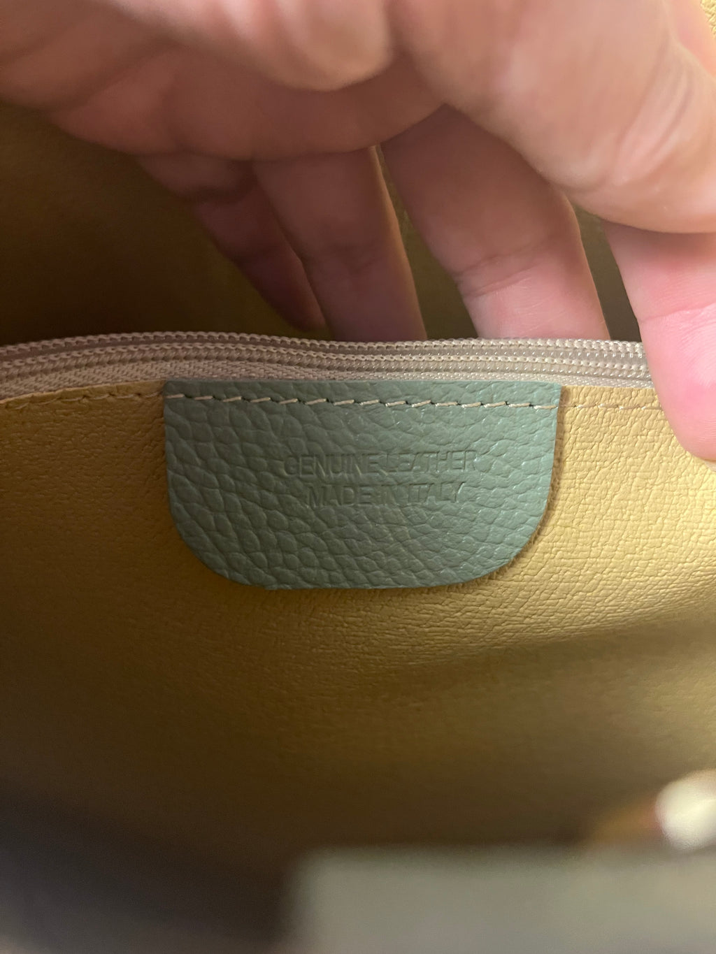 Tasche Leder Beutelform 