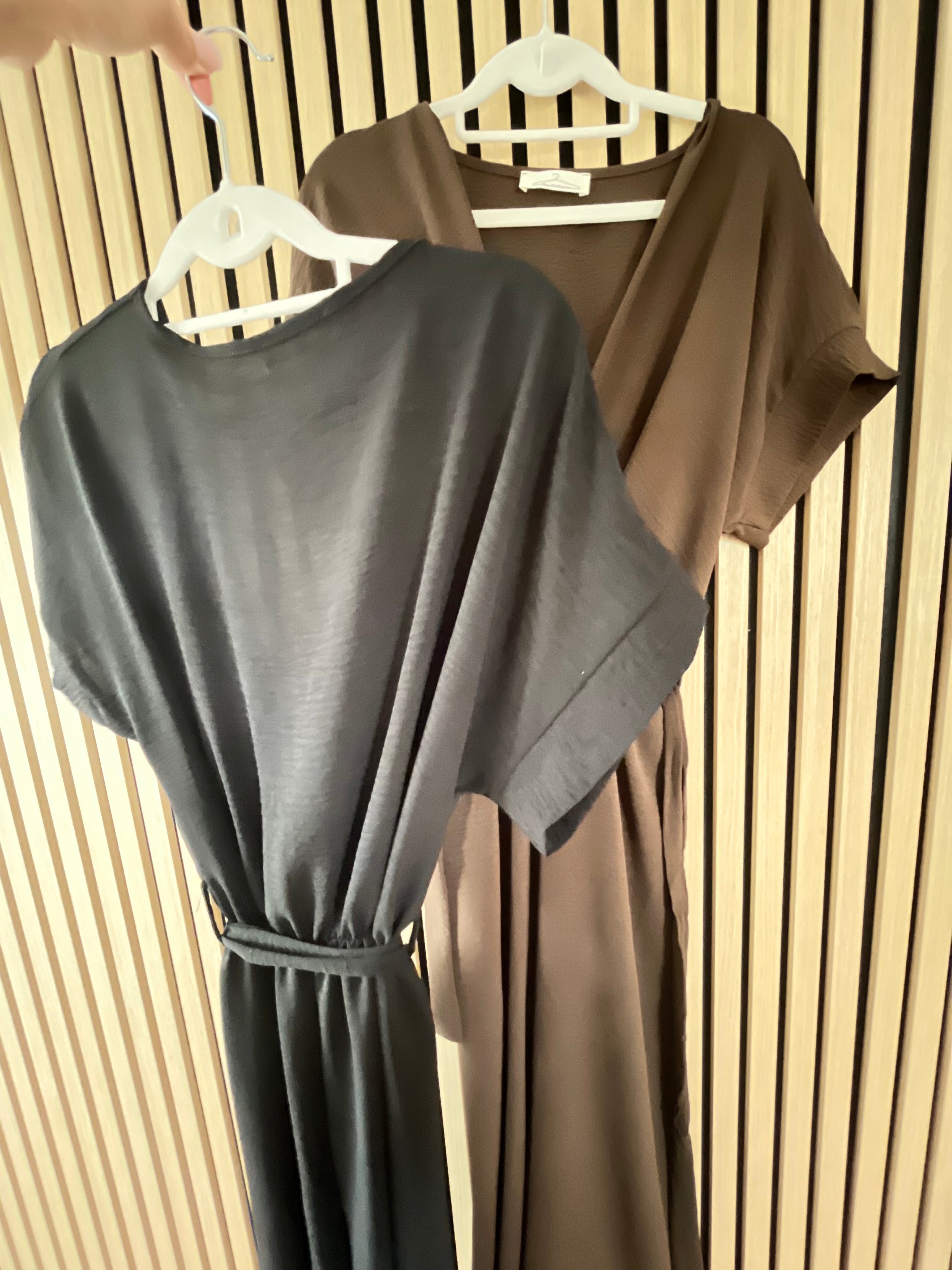 Jumpsuit schwarz braun