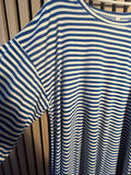 Long Shirt plussize curvy Streifen