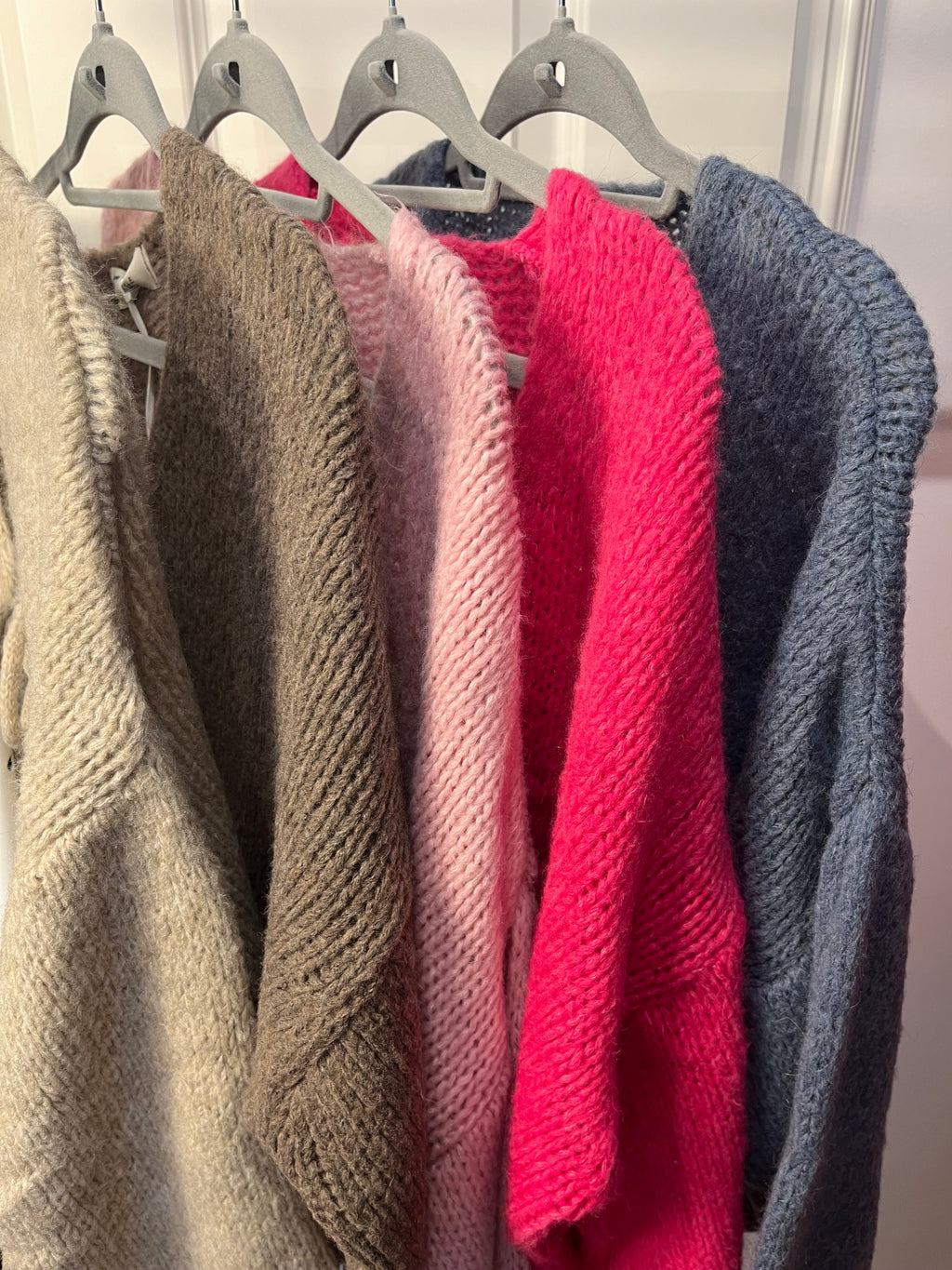 Cardigan Strickjacke mit Schleifen