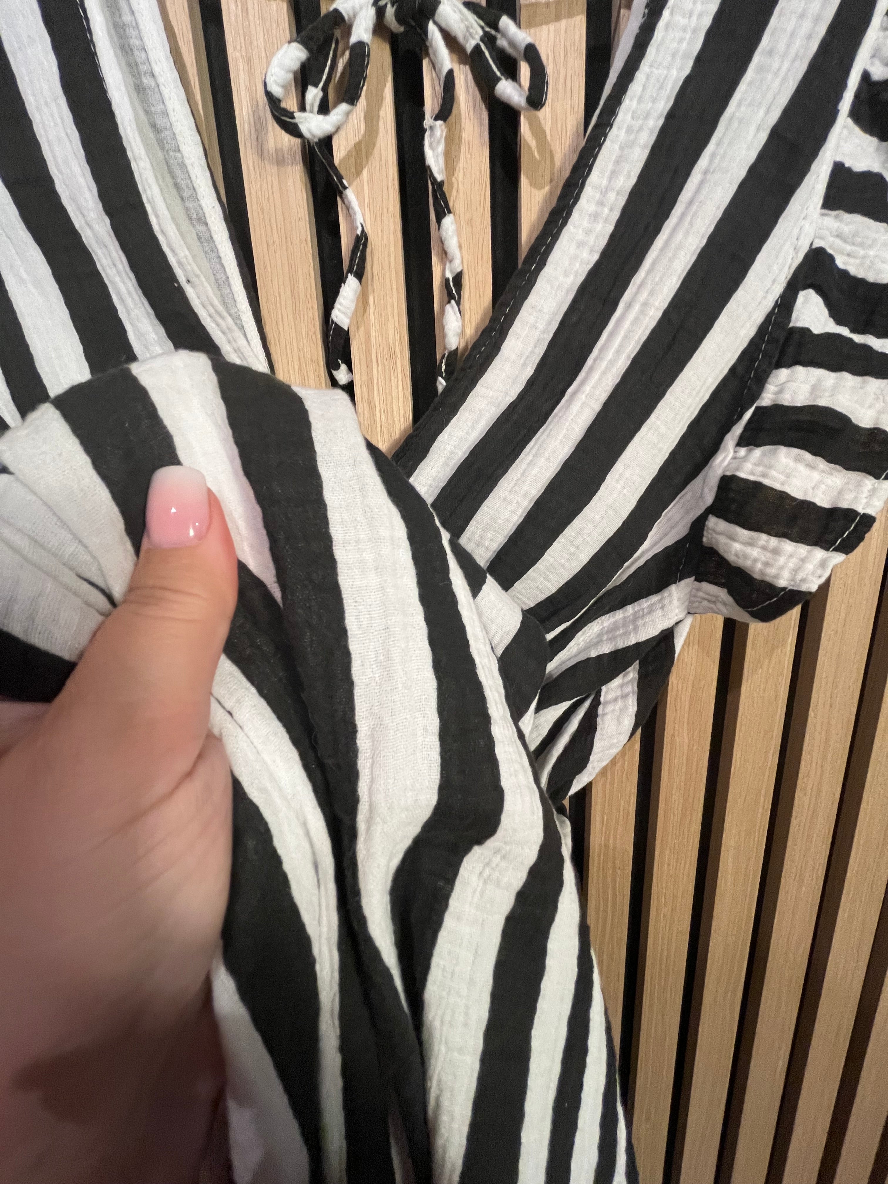 Musselin-Kleid „Maja“ lang Rüschen Baumwolle