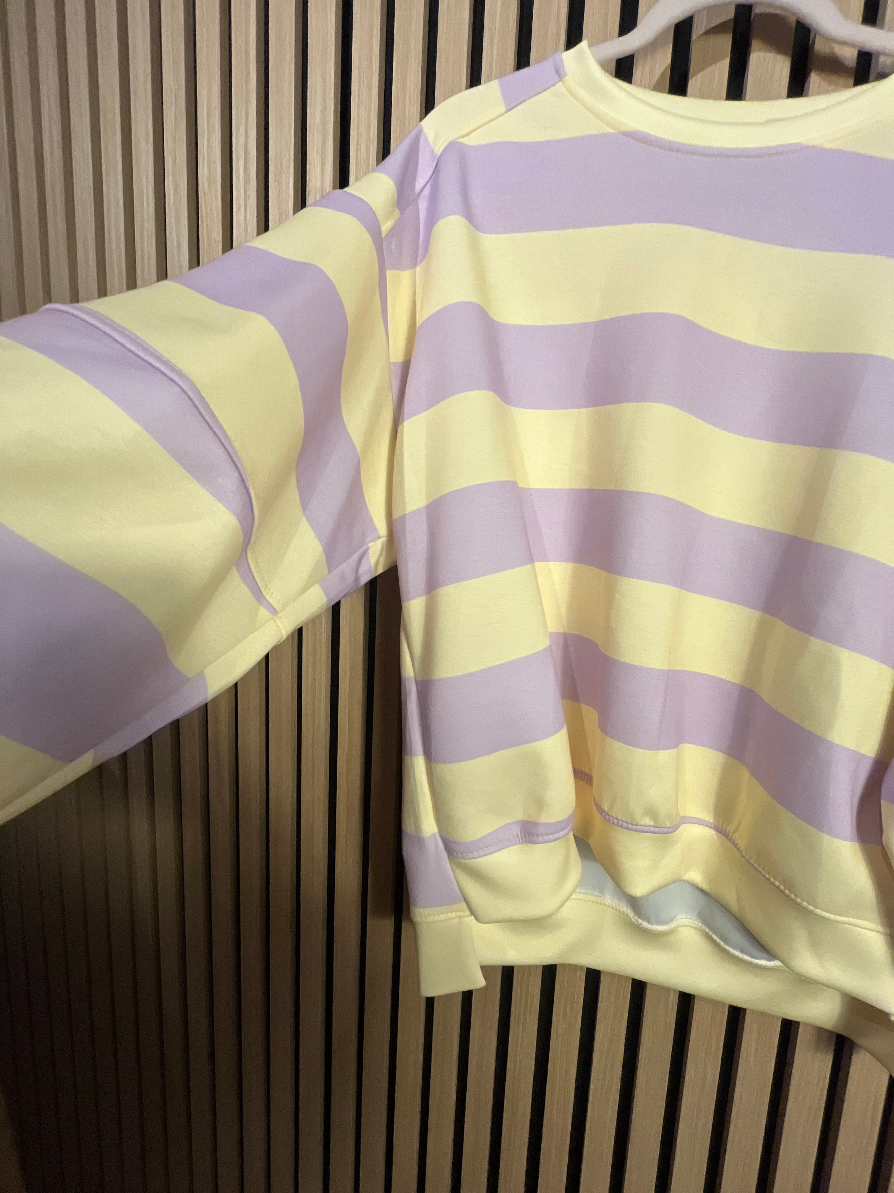 Pullover Butterstoff Streifen