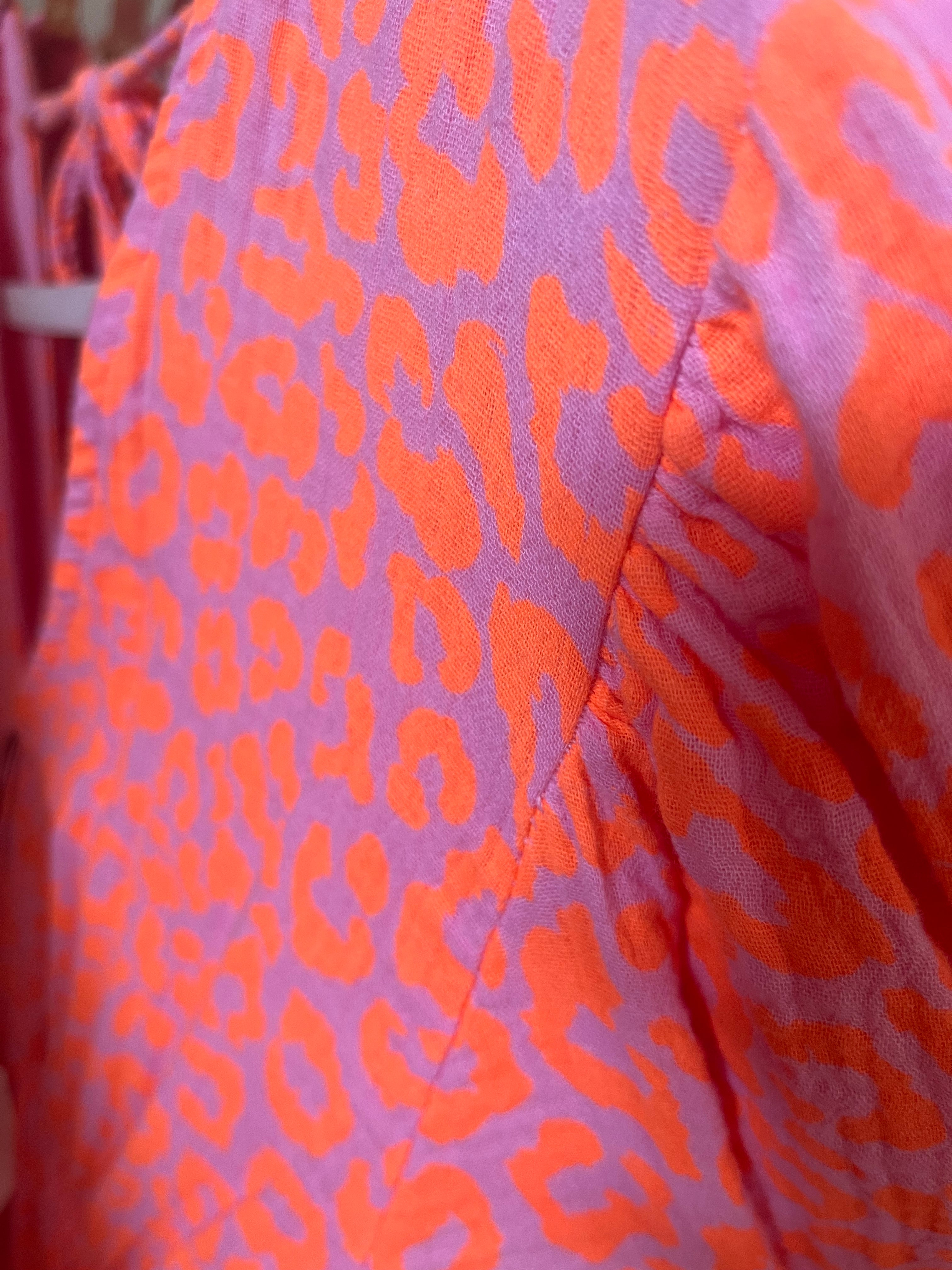 Kleid „Lynn“ lang Leo Langarm Baumwolle Musselin