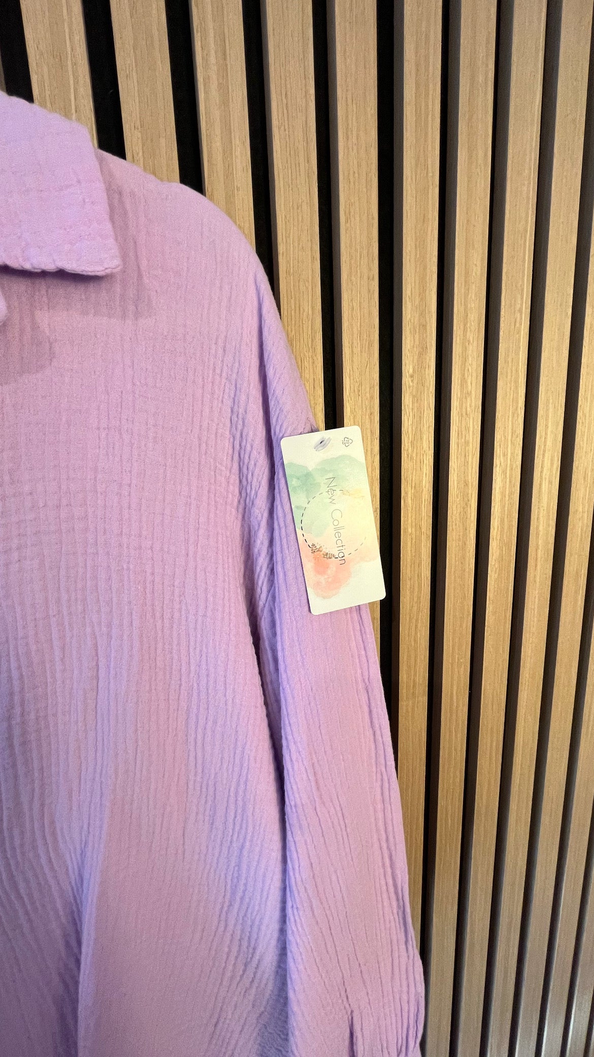 Musselin-Bluse „Lina“ Streifen/uni einfarbig