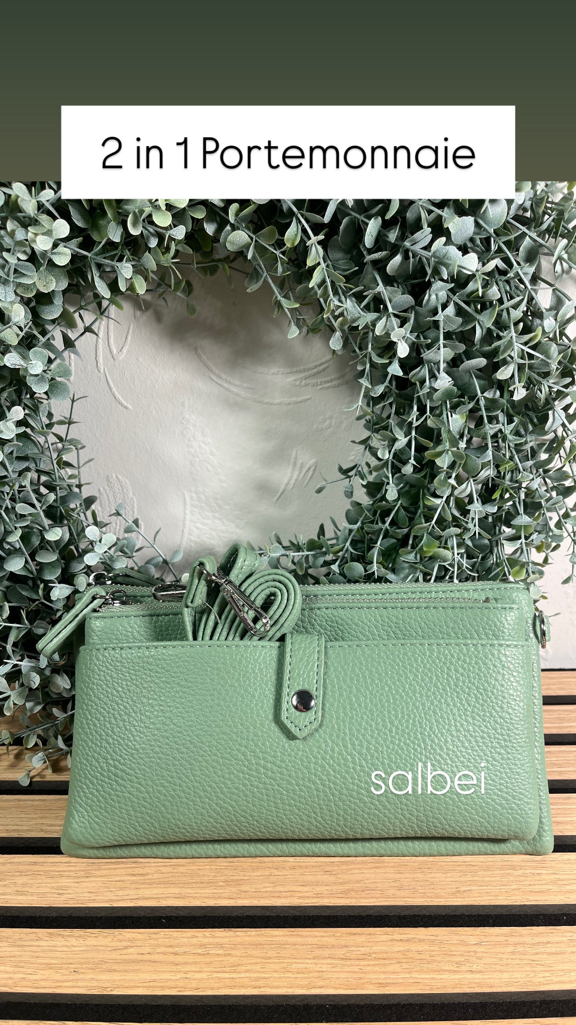 2 in 1 Portemonnaie Tasche