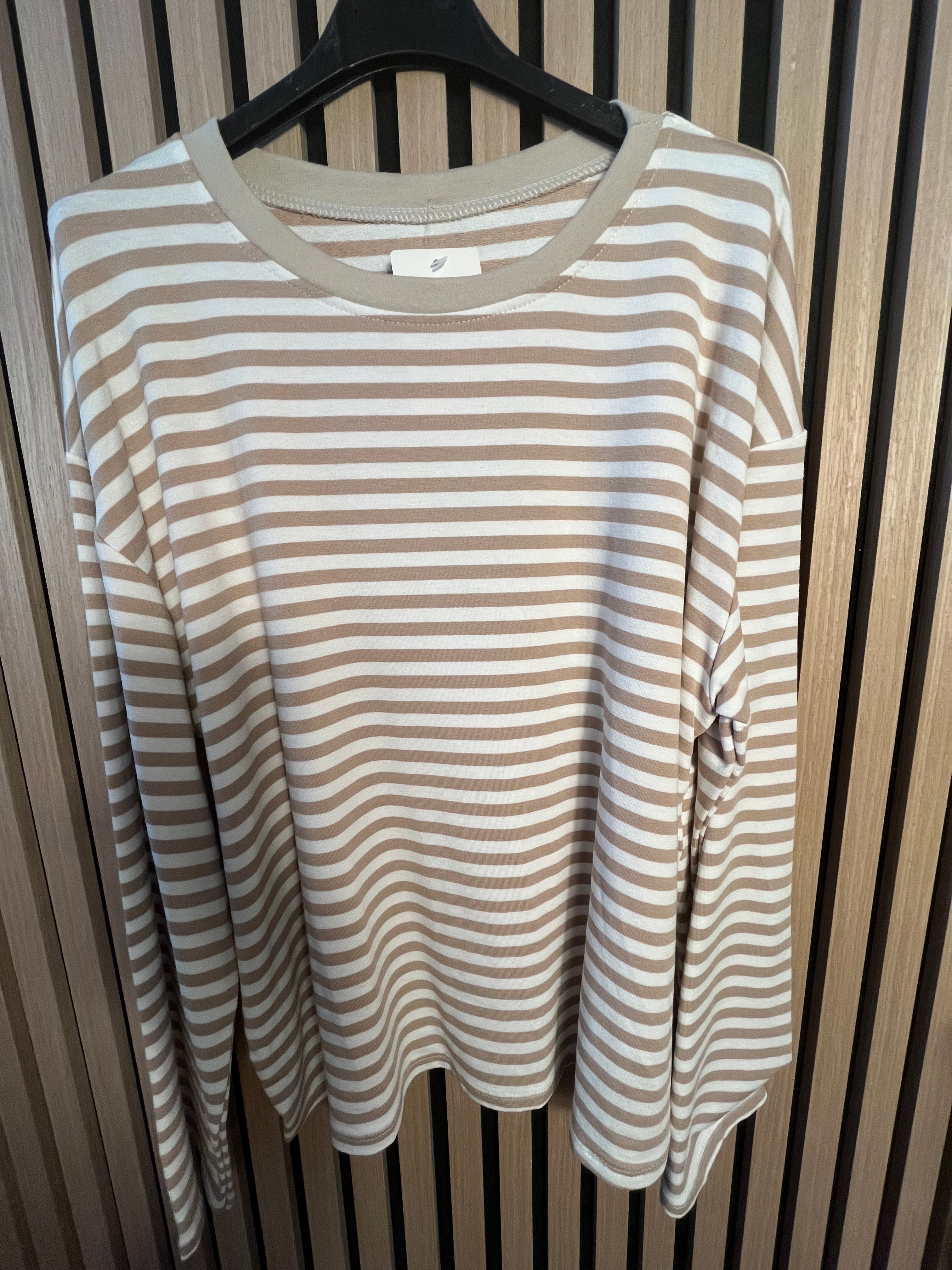 Shirt mit Streifen Langarm