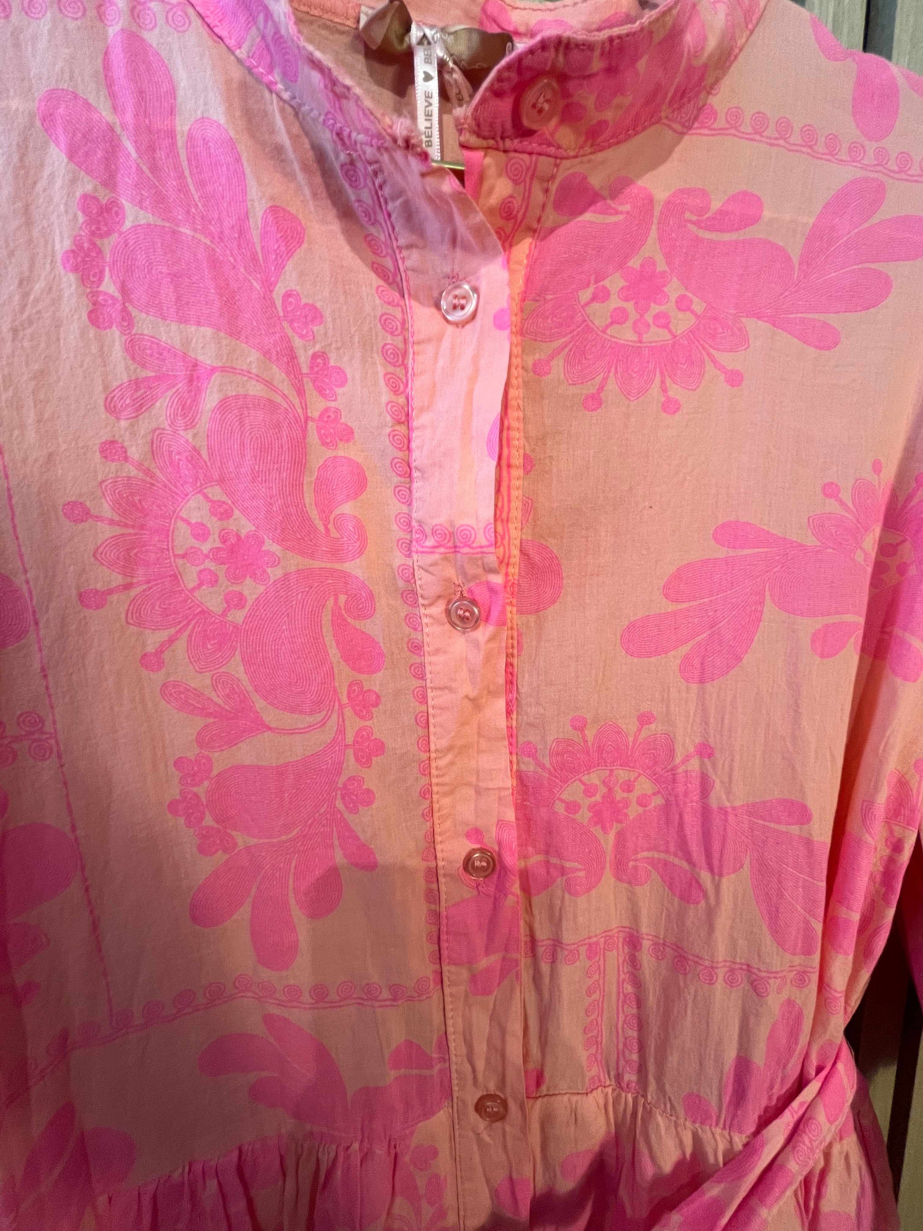 kleid Muster Baumwolle