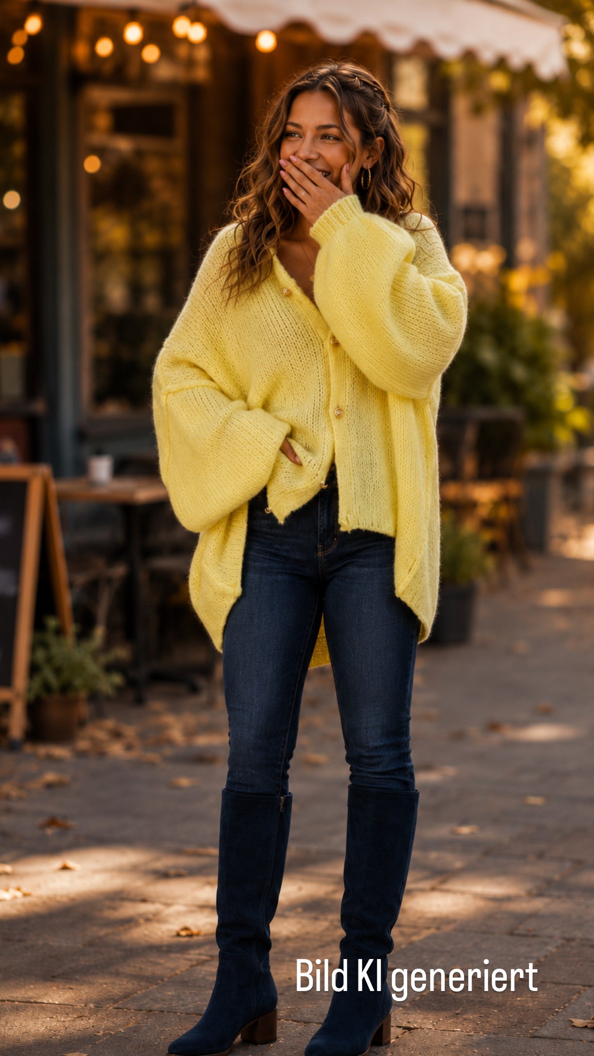 Cardigan Strickjacke oversize kuschelig