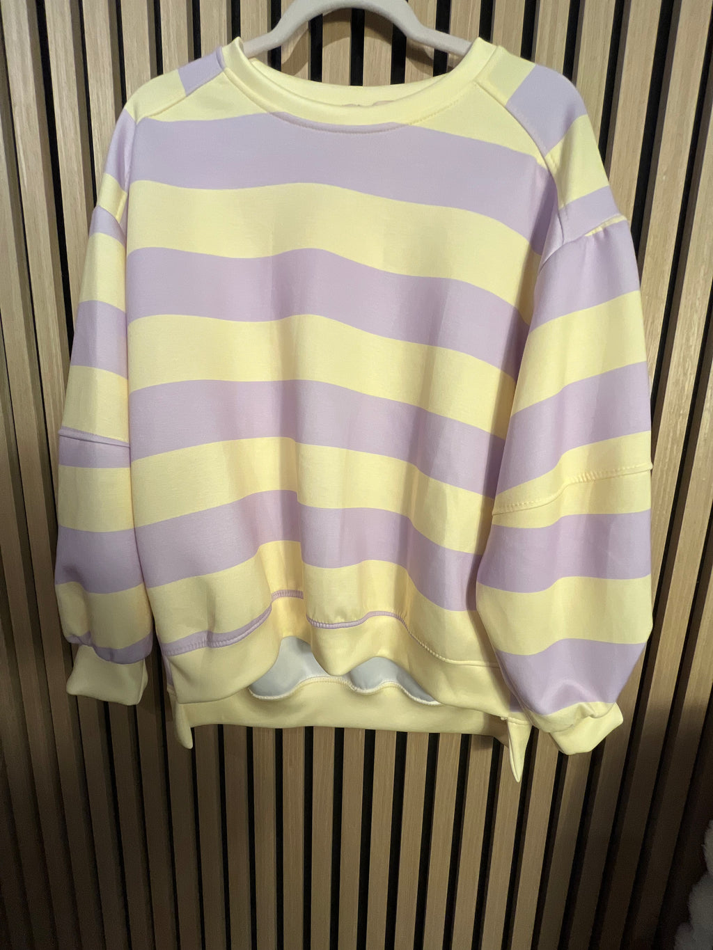 Pullover Butterstoff Streifen