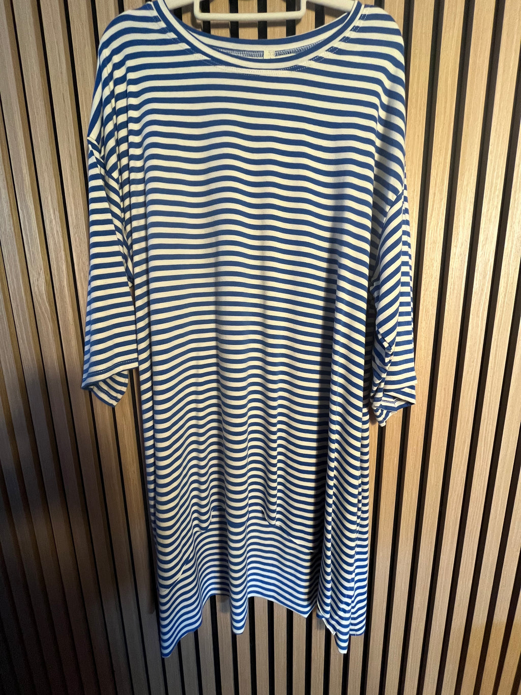 Long Shirt plussize curvy Streifen