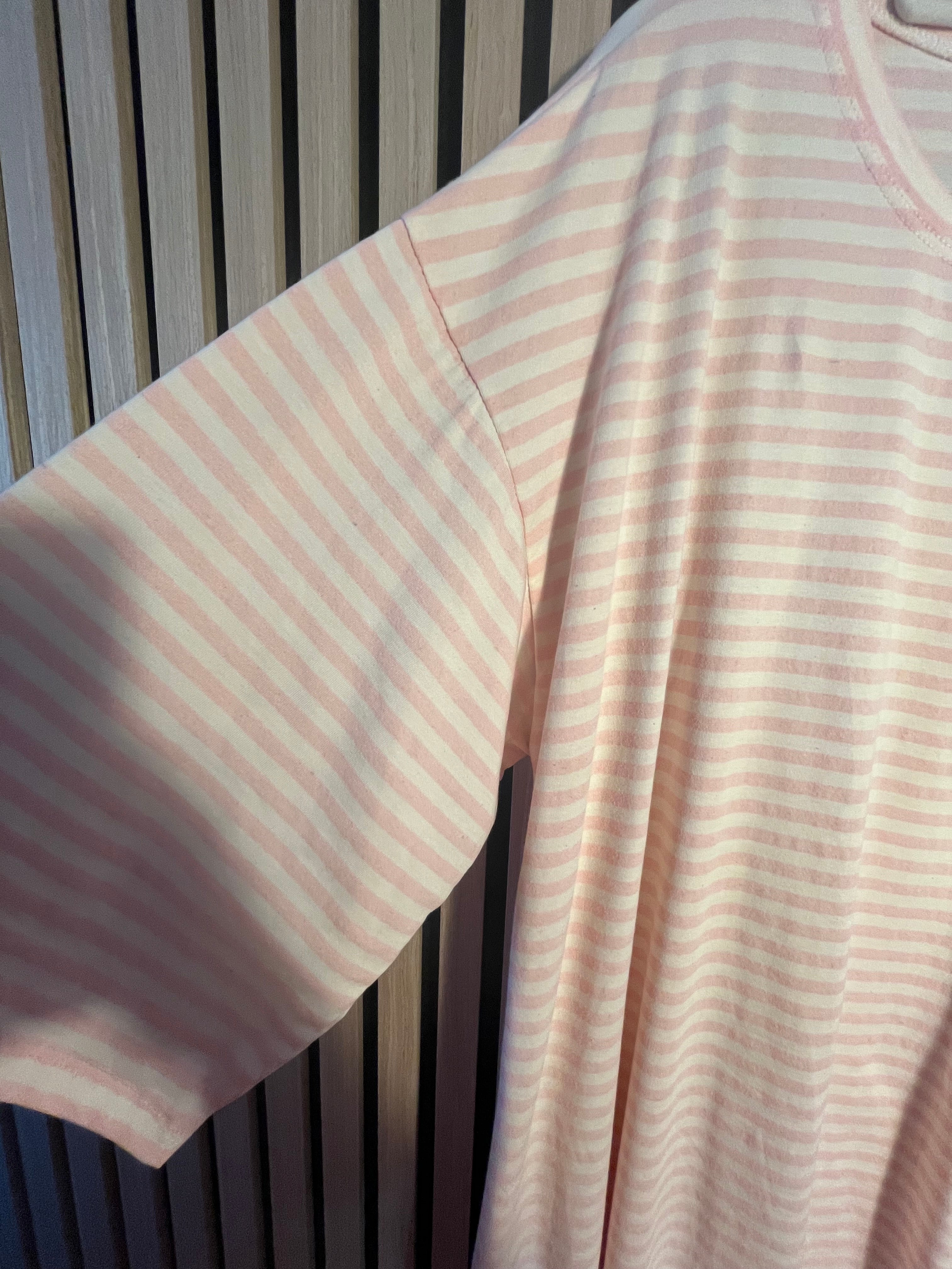 Long Shirt plussize curvy Streifen