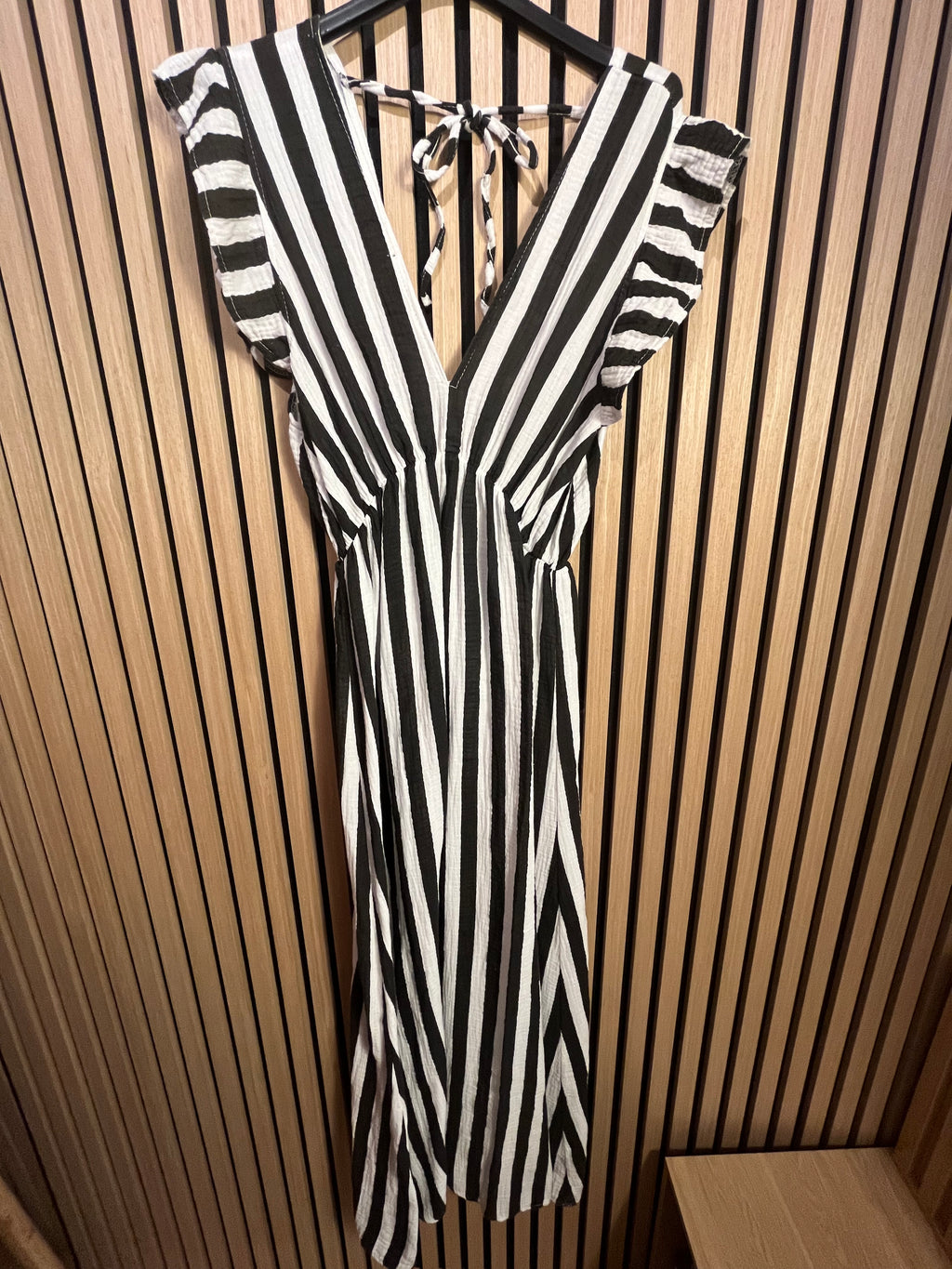 Musselin-Kleid „Maja“ lang Rüschen Baumwolle