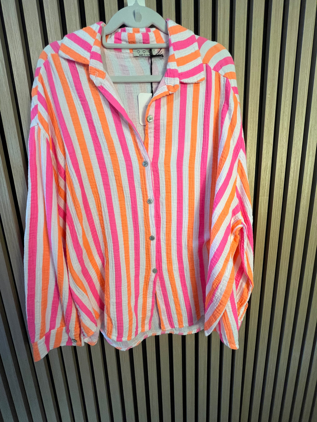 Musselin Bluse Streifen