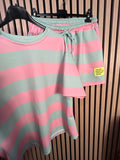 Set Streifen Shirt Shorts