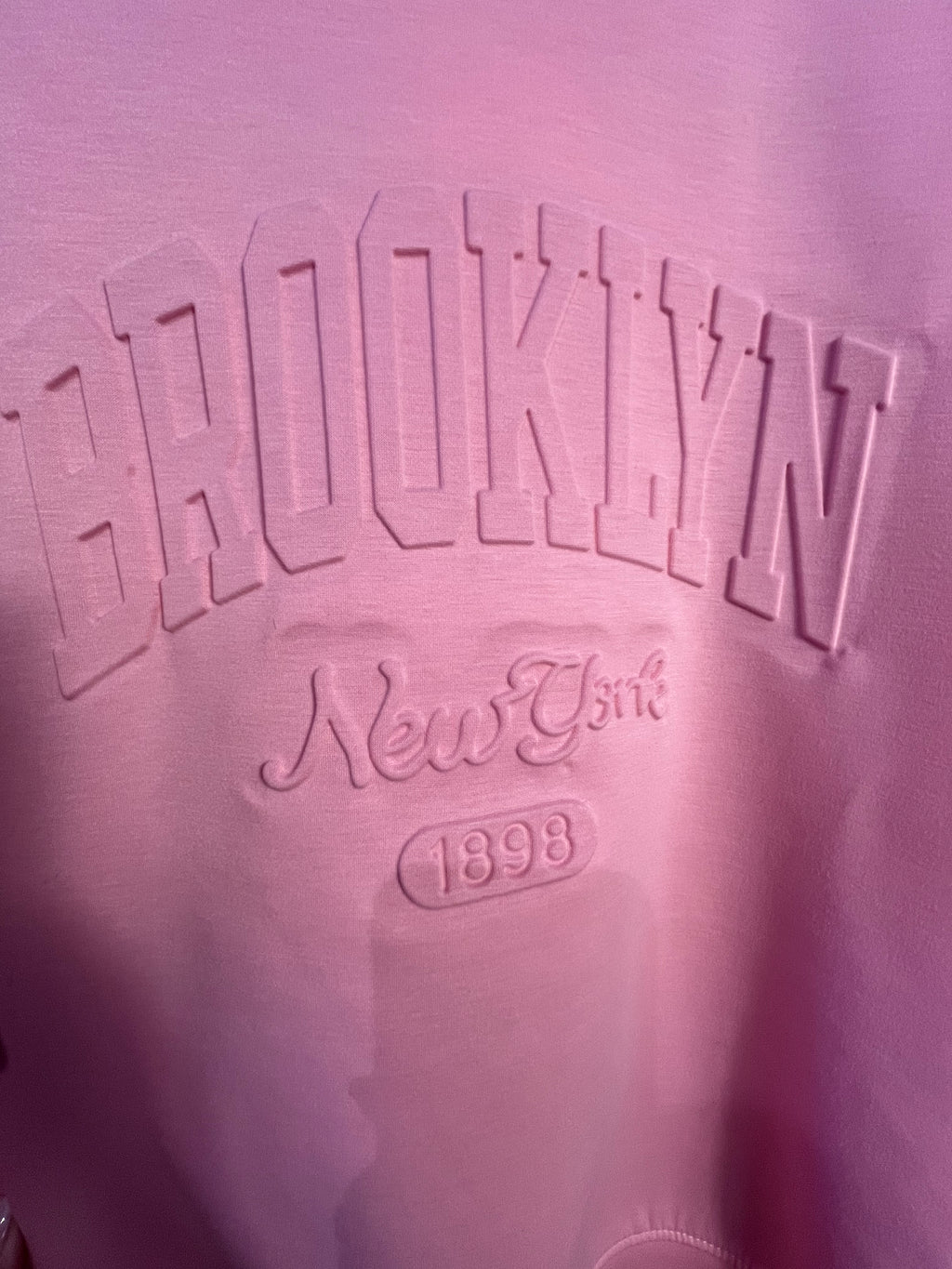 Butterstoff Shirt mit Brooklyn Schriftzug