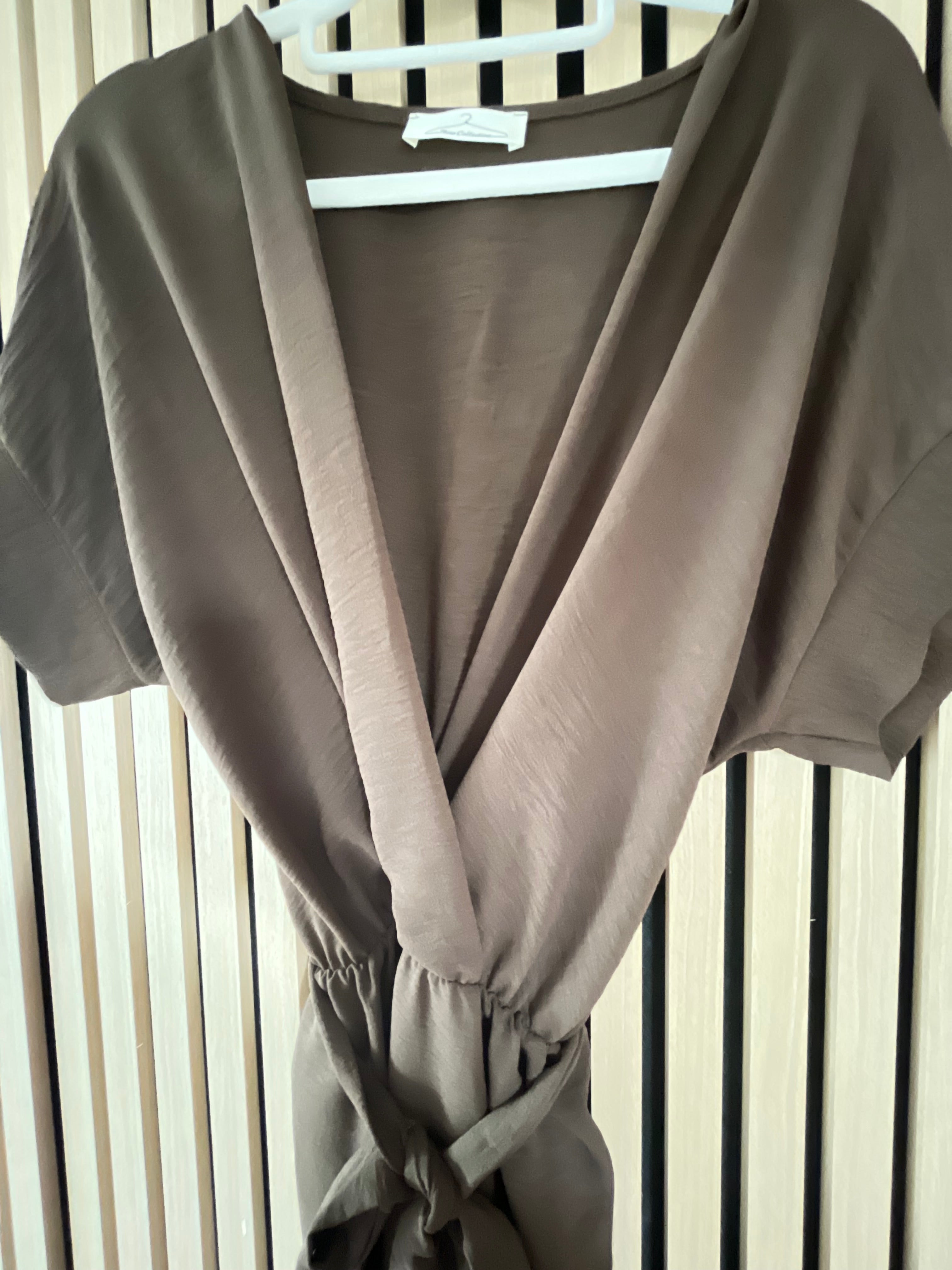 Jumpsuit schwarz braun