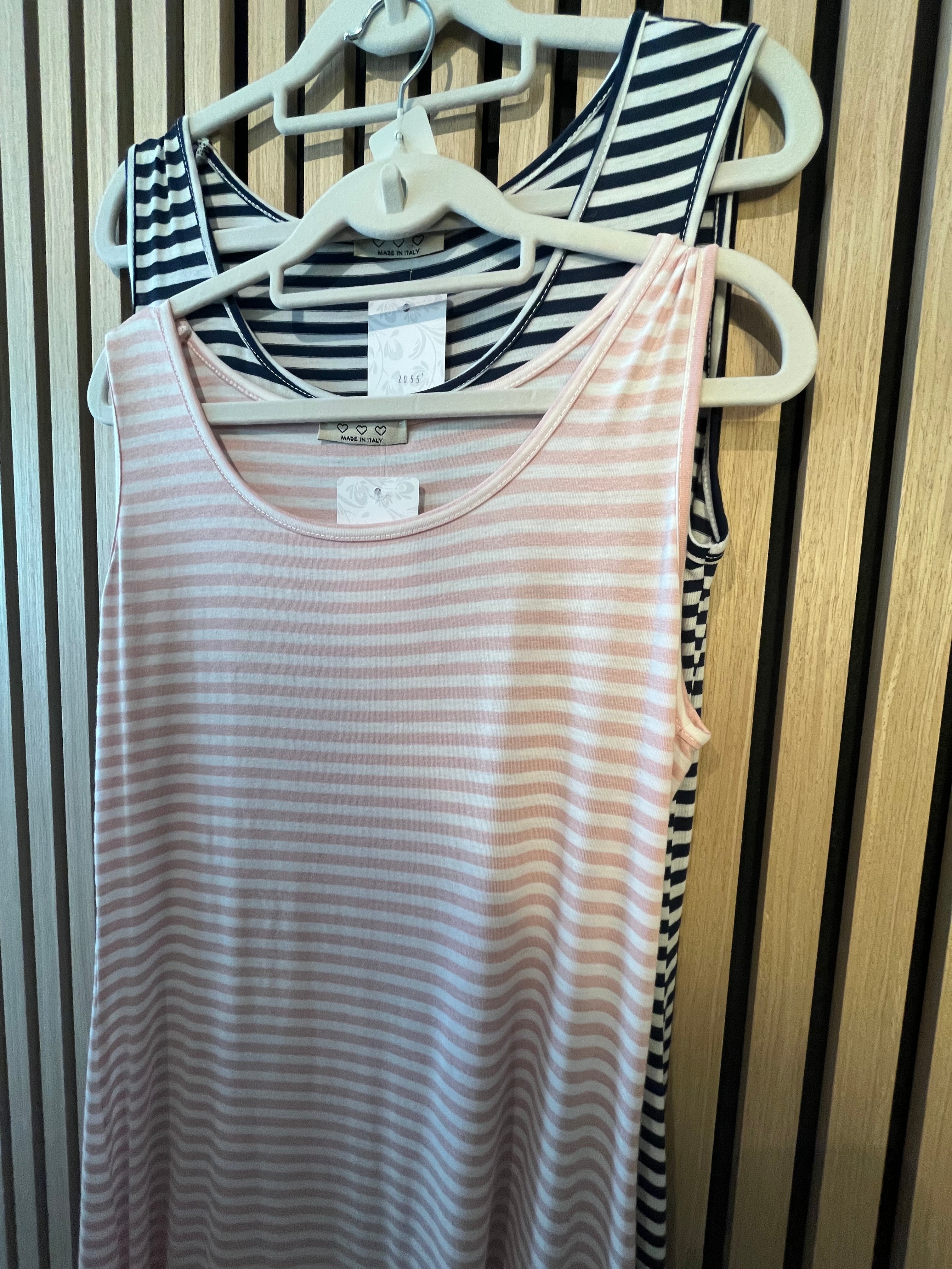 Kleid lang mit Streifen