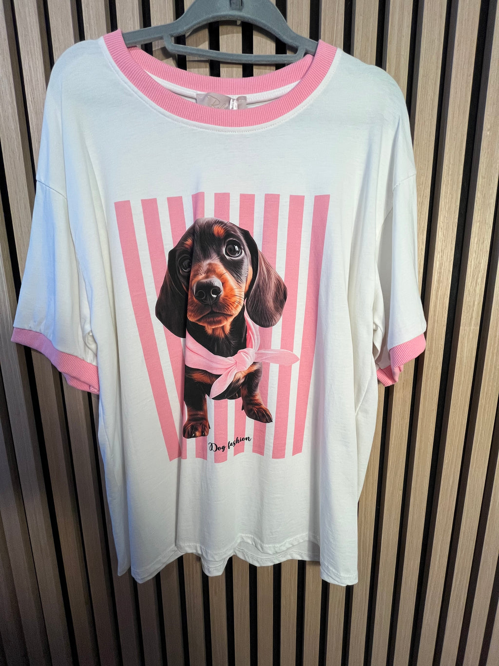 T-Shirt mit Dackel Print