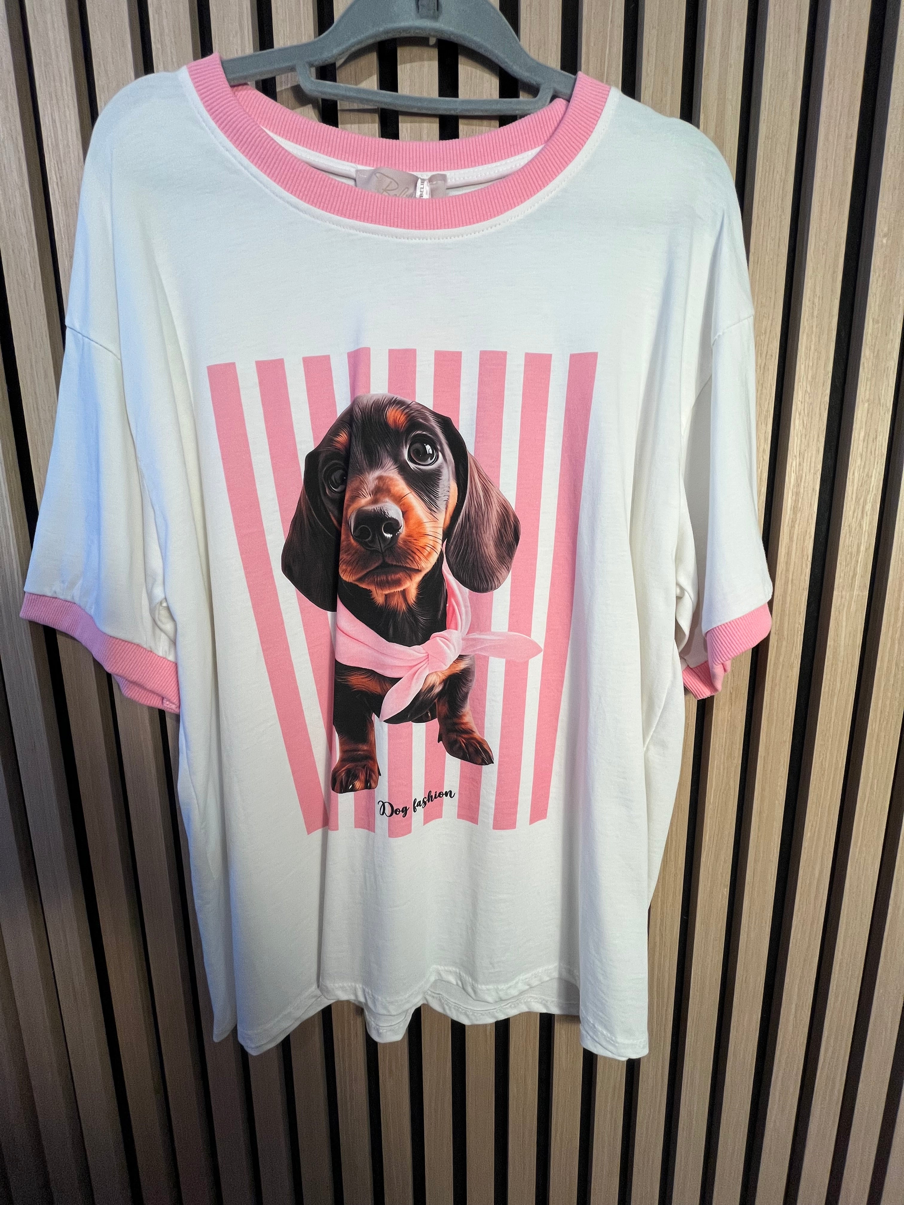 T-Shirt mit Dackel Print
