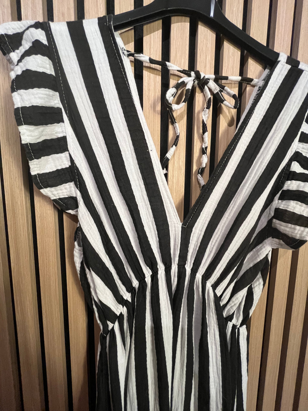 Musselin-Kleid „Maja“ lang Rüschen Baumwolle
