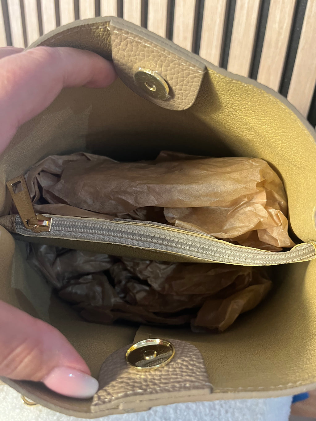 Tasche Leder Beutelform 