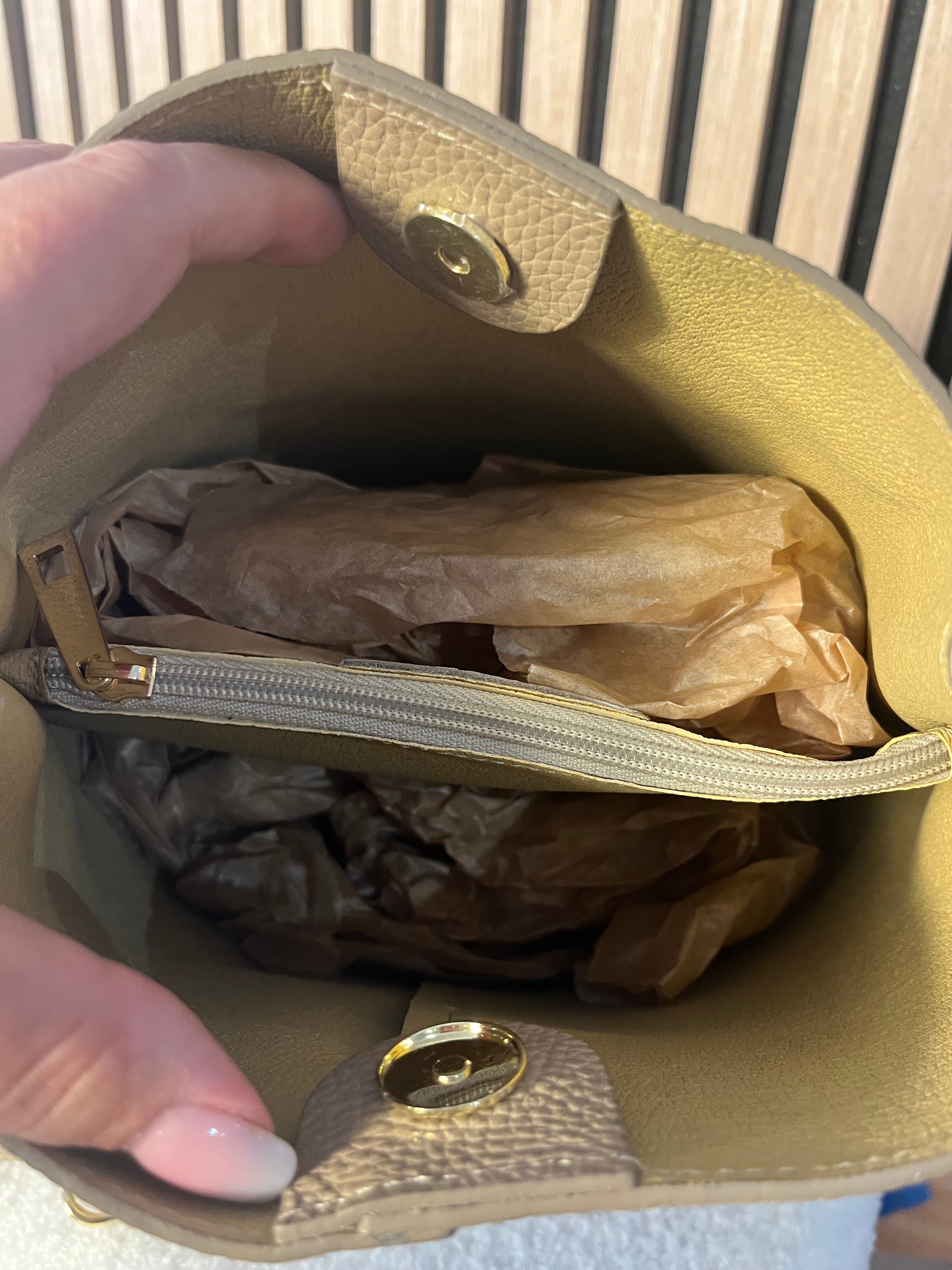 Tasche Leder Beutelform 