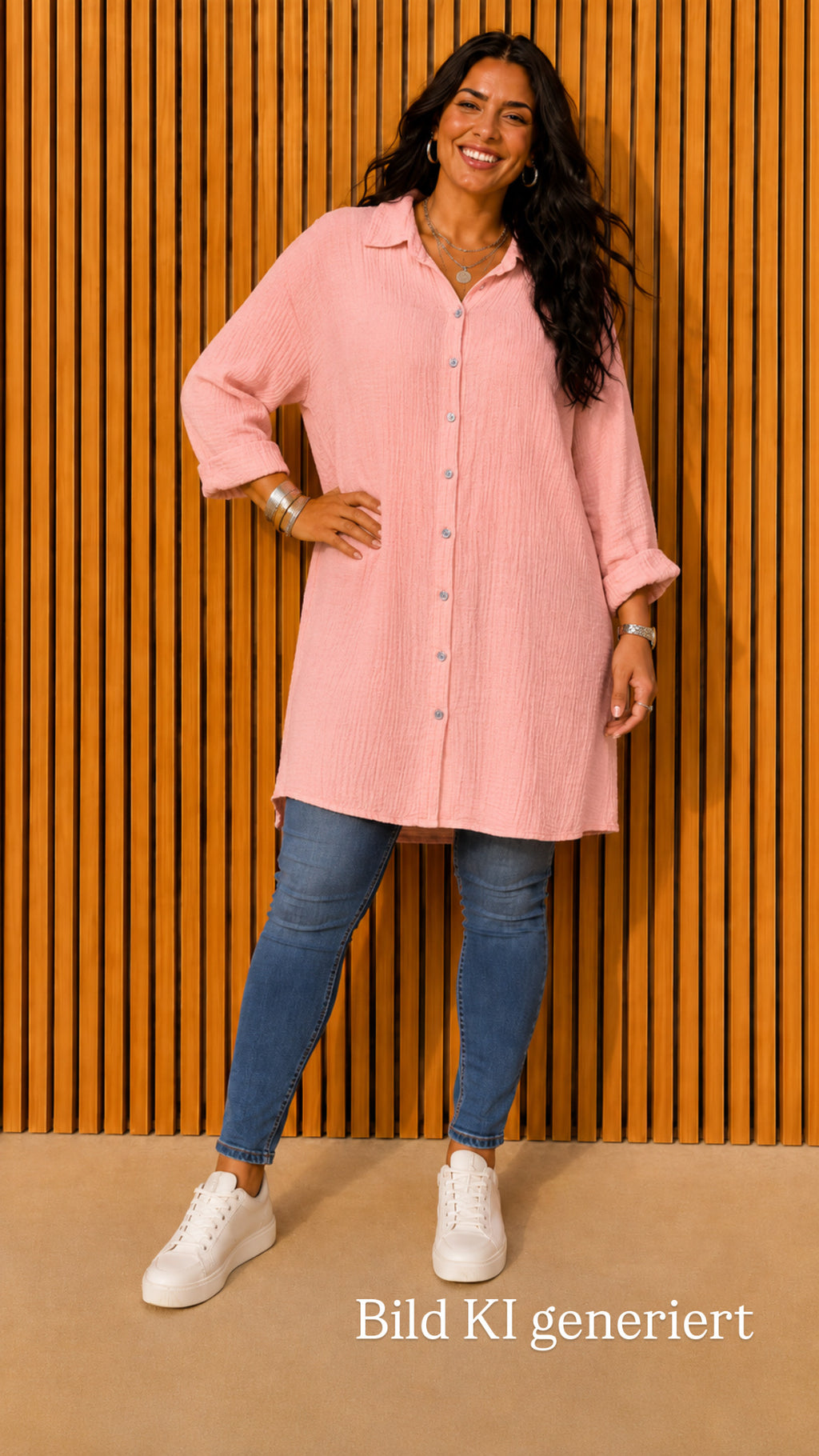 Musselin-Bluse „Delia“ plussize oversize