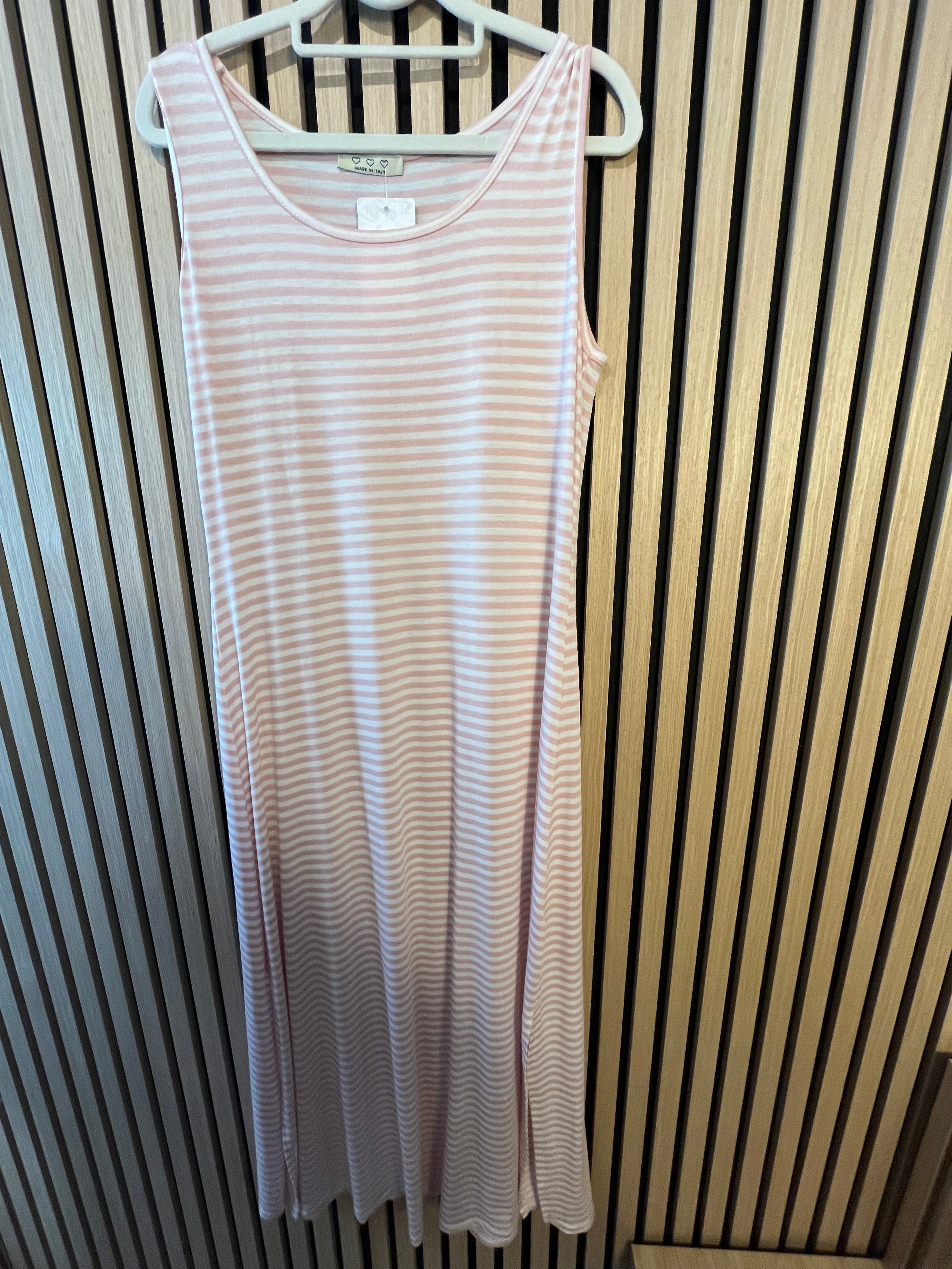 Kleid lang mit Streifen