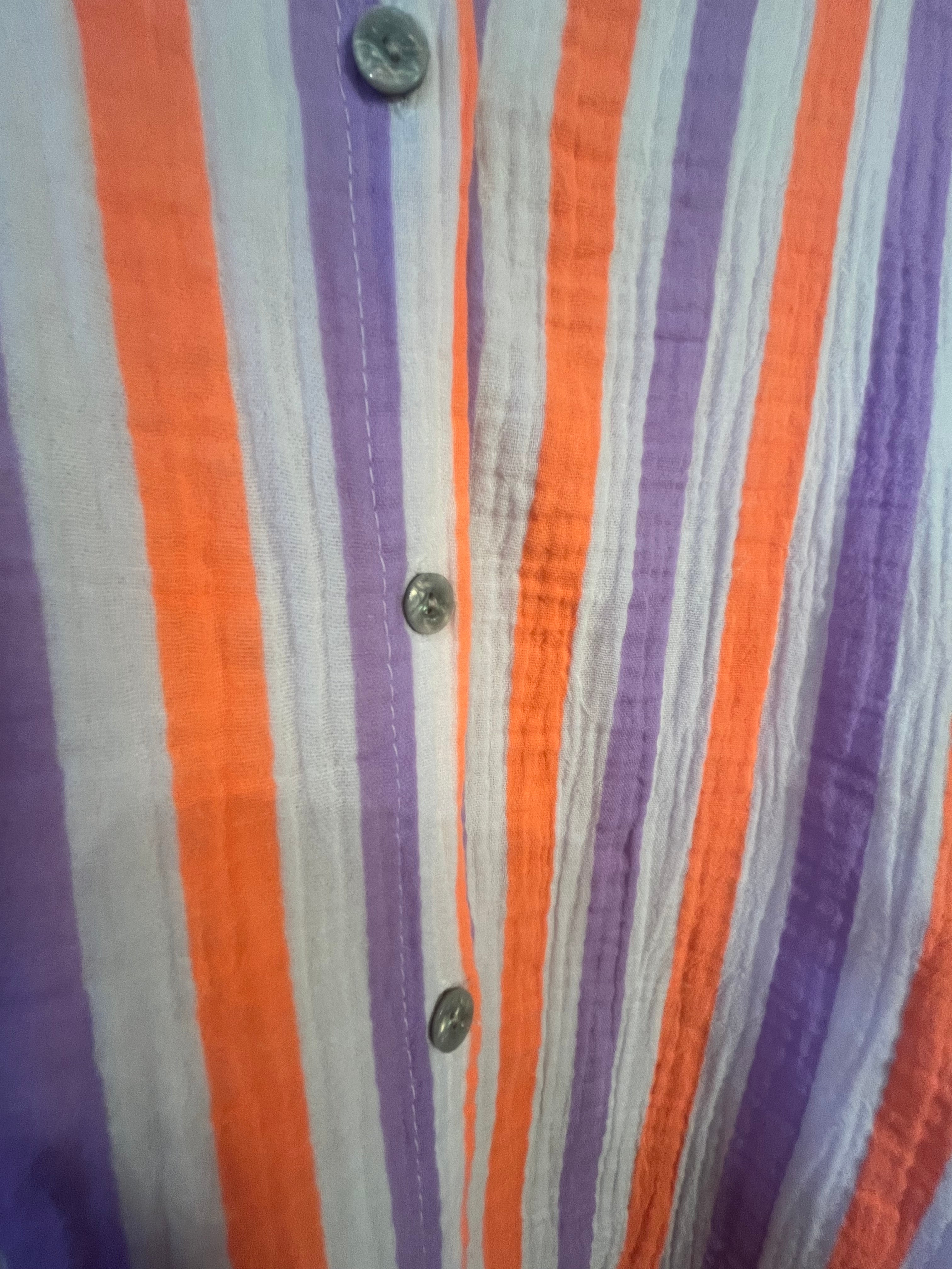 Musselin Bluse Streifen